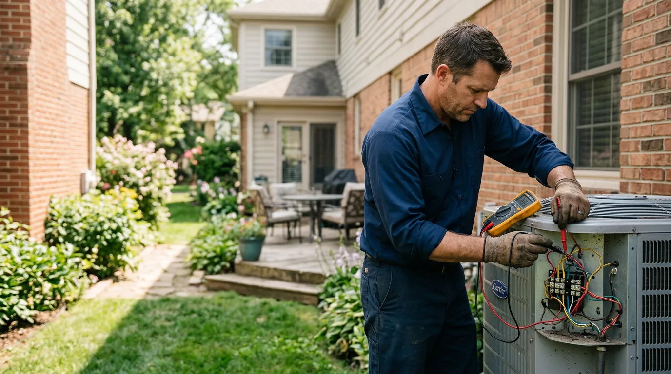 HVAC technician working near Outing, MN